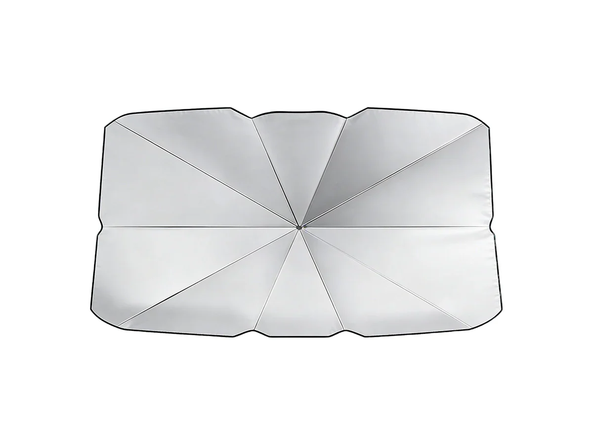 HEATSHIELD FLEX reflective windshield umbrella, unfolded